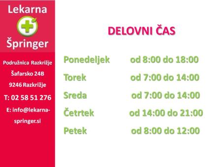 Ambulanta Razkrižje in Lekarna Špringer